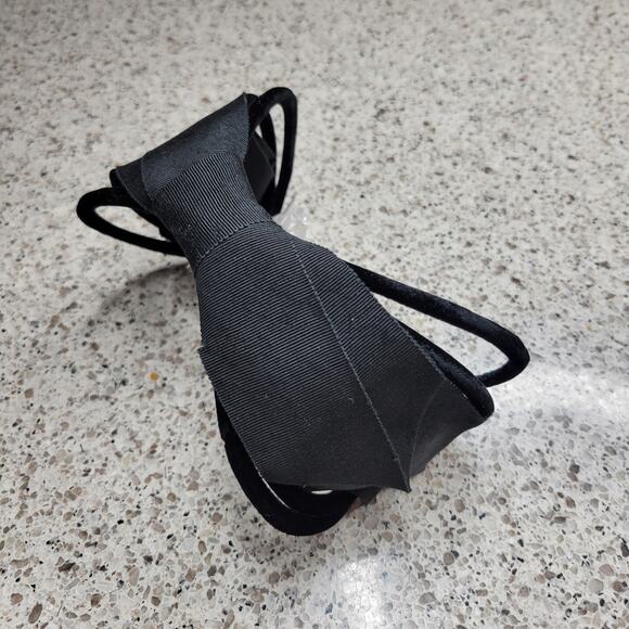 VTG MCM Wired Velvet Bow Headband Formal Crown Hat Headpiece 50s 60s Elegant - Picture 11 of 14